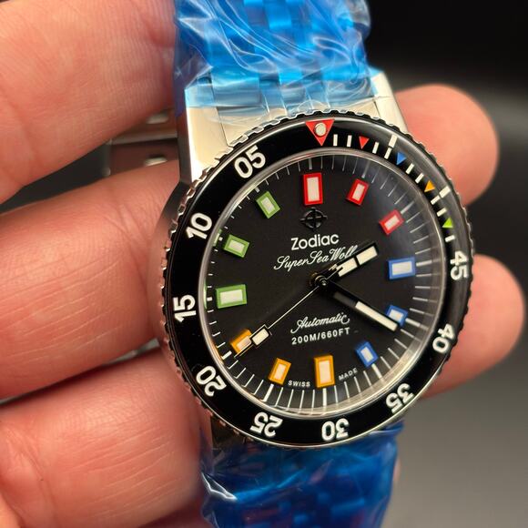 Zodiac x eBay Super Sea Wolf Automatic ZO9311 Limited Edition Diver Style Watch - Picture 10 of 17